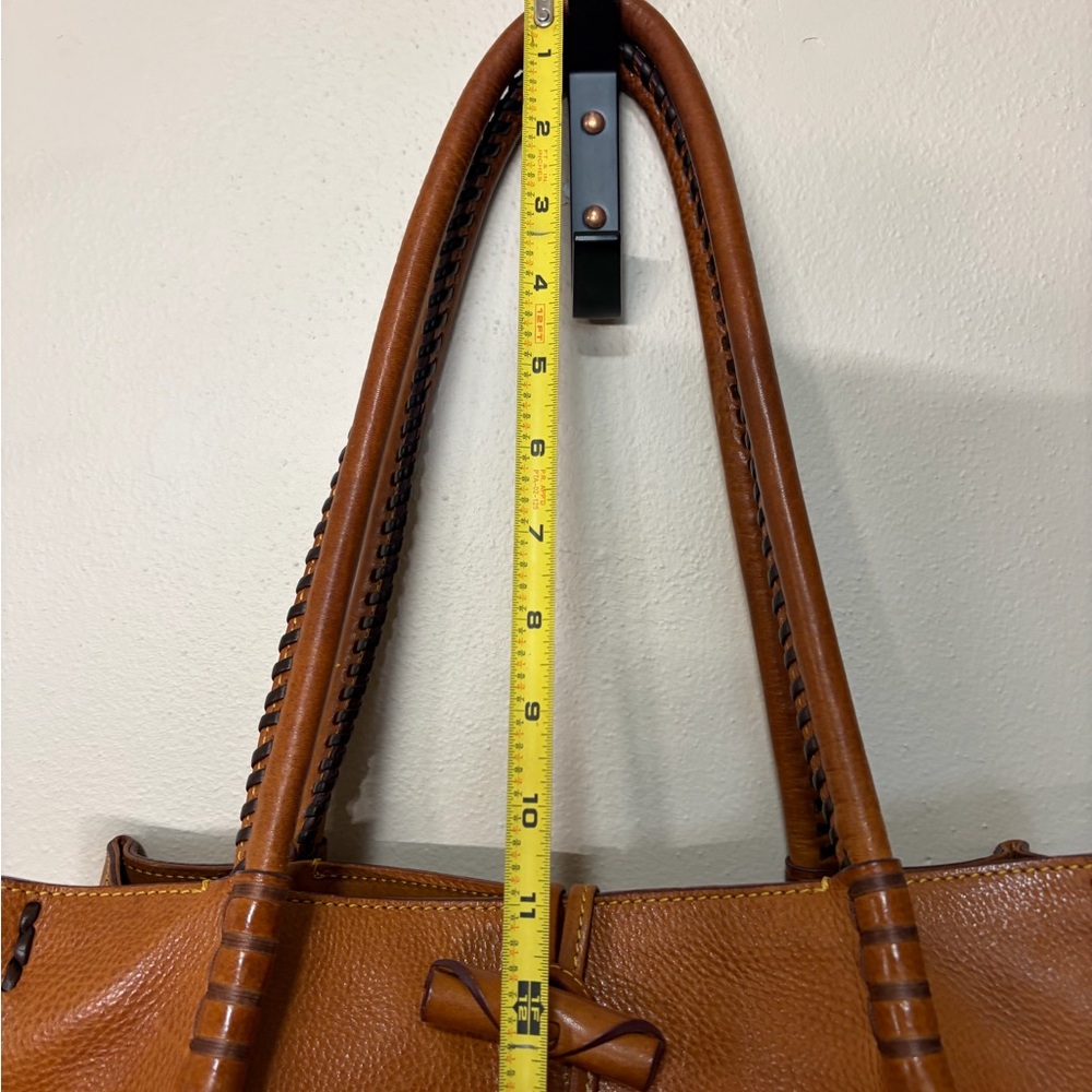 Vintage Dooney & Bourke Florentine Leather Double Handle Toggle Bag - Picture 10 of 15